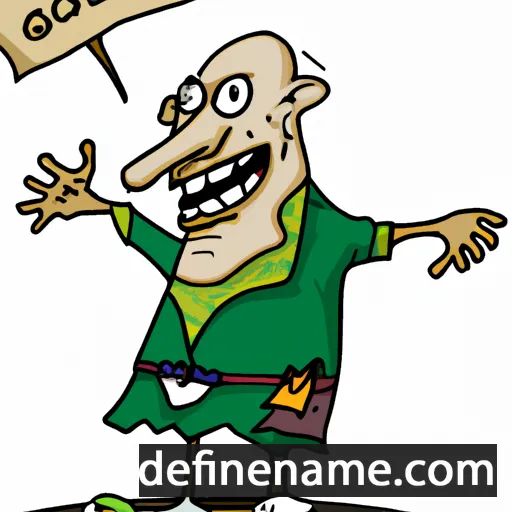 cartoon of the name Glain