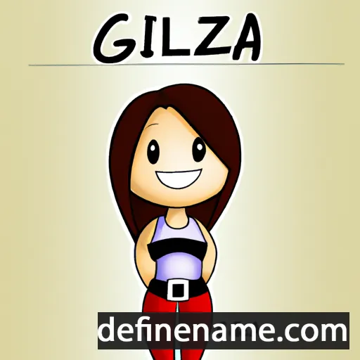 cartoon of the name Glaiza