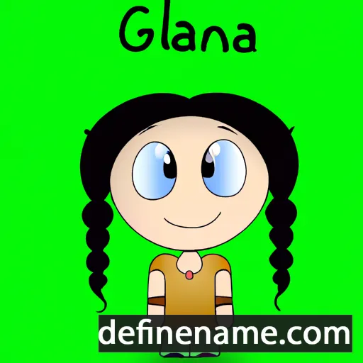 cartoon of the name Glanna