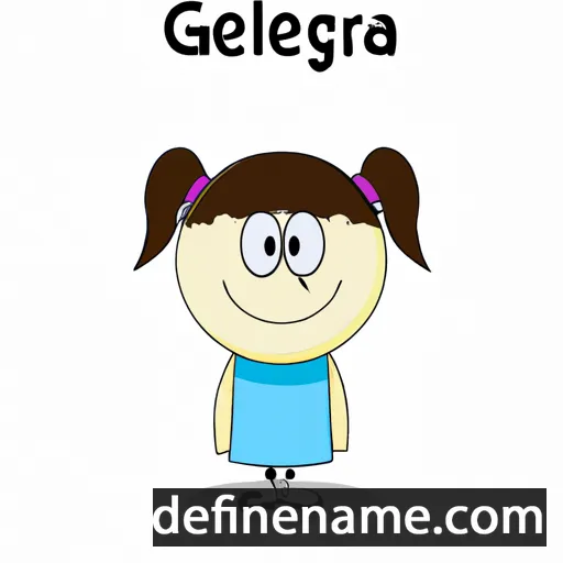 cartoon of the name Gleceria