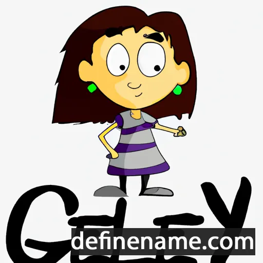 cartoon of the name Glecy