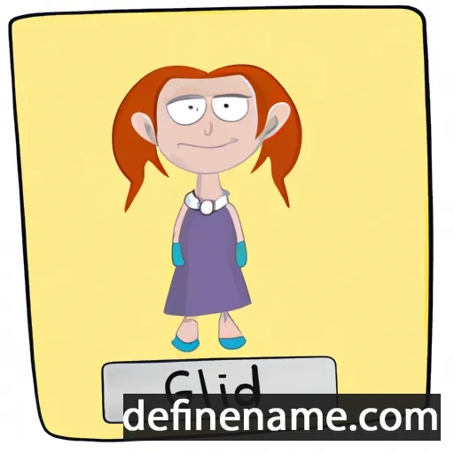 cartoon of the name Gledis