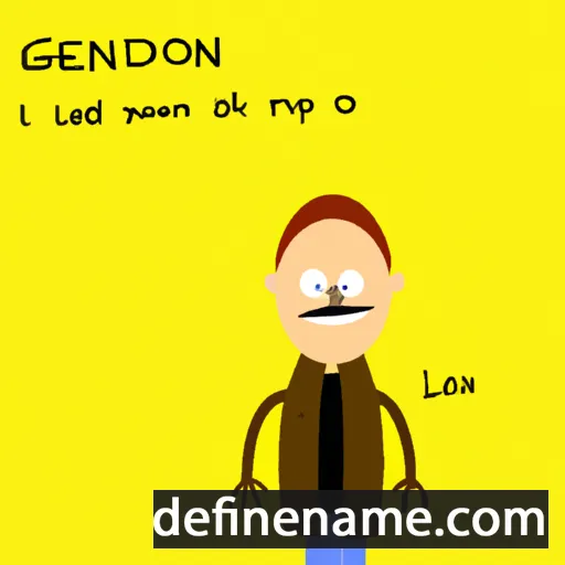 cartoon of the name Glendon