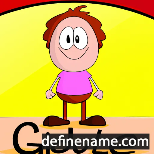 cartoon of the name Gleude