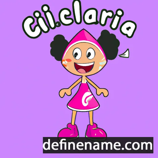 cartoon of the name Glicéria