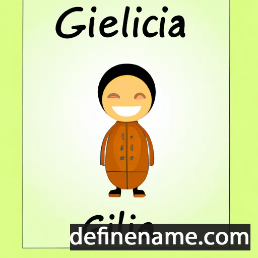 cartoon of the name Gliceria