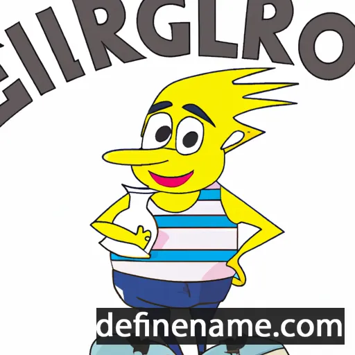 cartoon of the name Glicerio