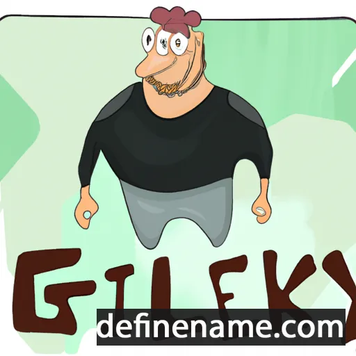 cartoon of the name Glikeriy