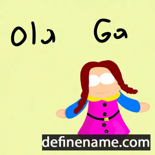 cartoon of the name Glóa