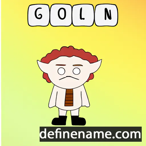 cartoon of the name Glóin