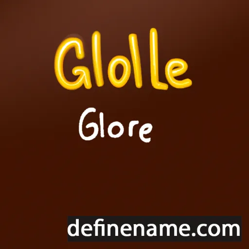 cartoon of the name Gloire