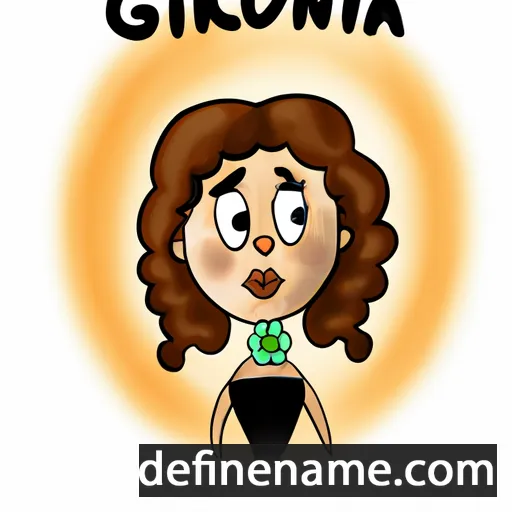 cartoon of the name Glorina