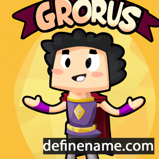 cartoon of the name Glorius