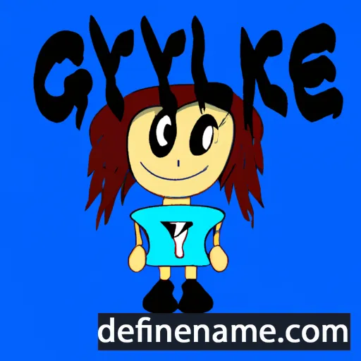 cartoon of the name Glyke