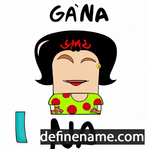 cartoon of the name Gná