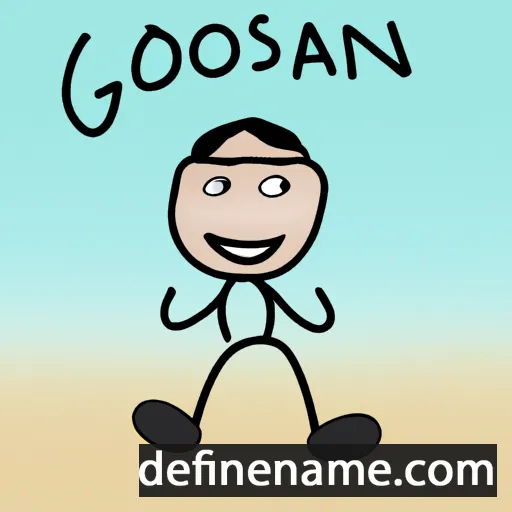 cartoon of the name Gökşan