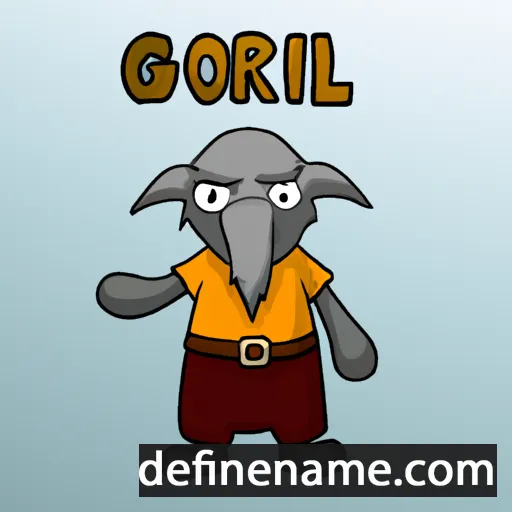 cartoon of the name Gøril