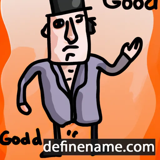 cartoon of the name Godot