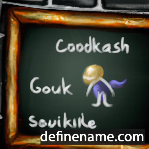 cartoon of the name Godschalk