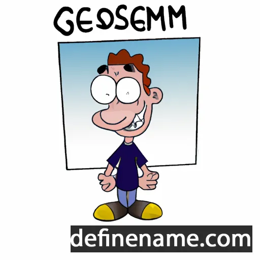 cartoon of the name Goessem