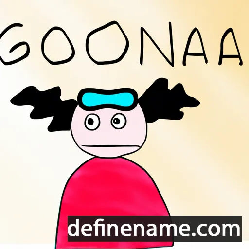 cartoon of the name Gogona