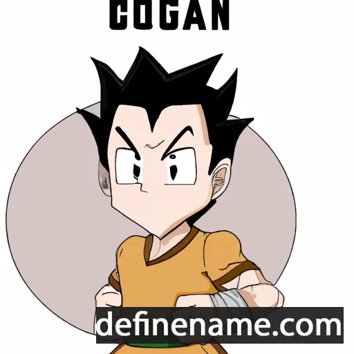 cartoon of the name Gohan