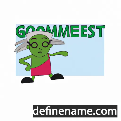 cartoon of the name Goitsemang