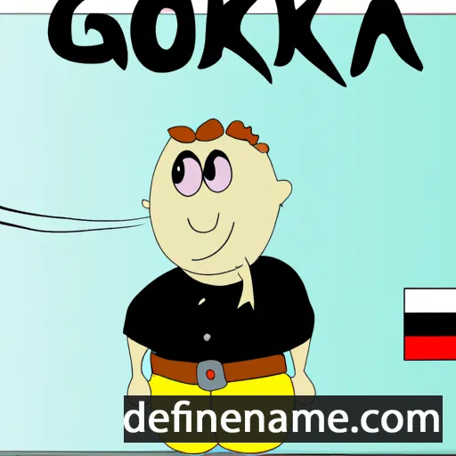 Gojka cartoon