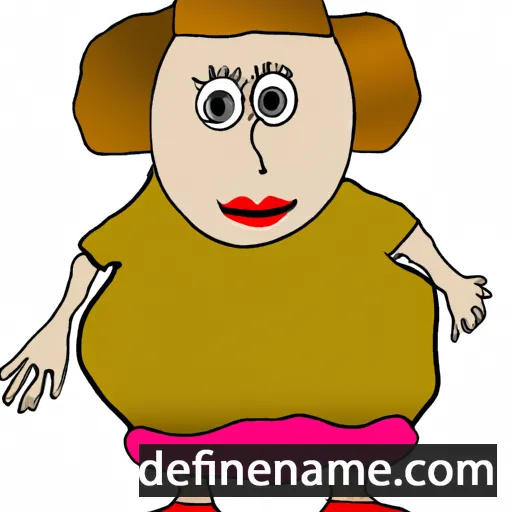 cartoon of the name Golda