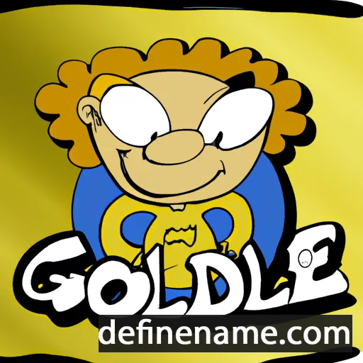 cartoon of the name Goldee