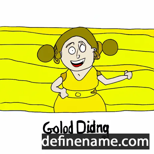 cartoon of the name Goldina