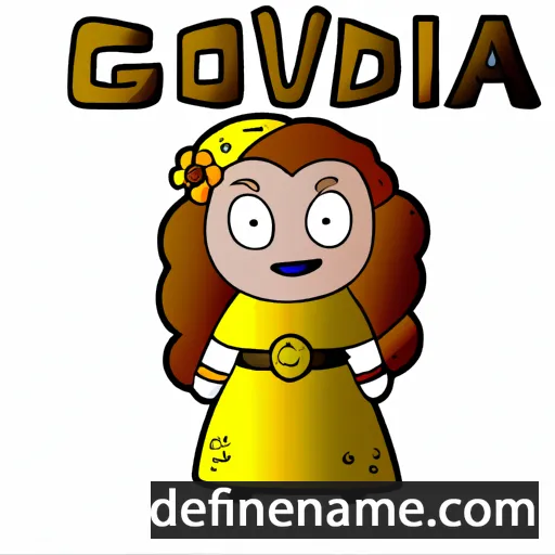 cartoon of the name Goldiva