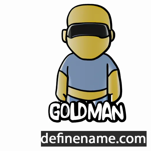 cartoon of the name Goldman