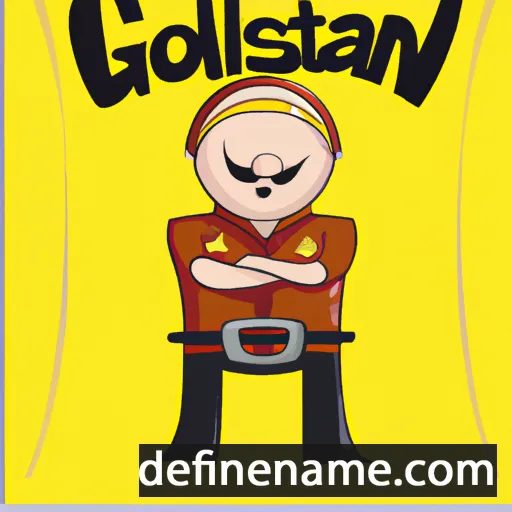 cartoon of the name Goldstan