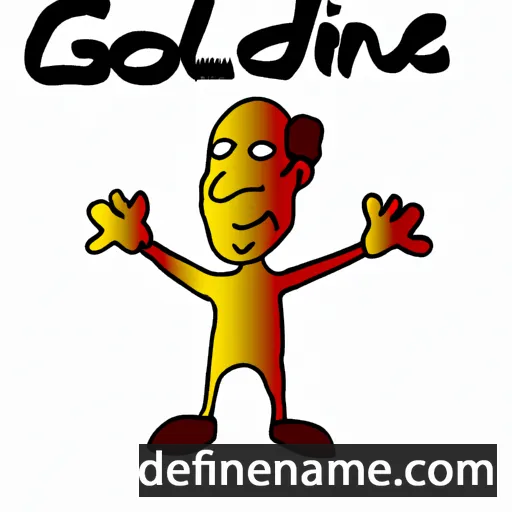 cartoon of the name Goldwine