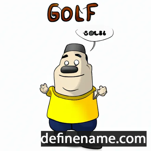 cartoon of the name Goliaf