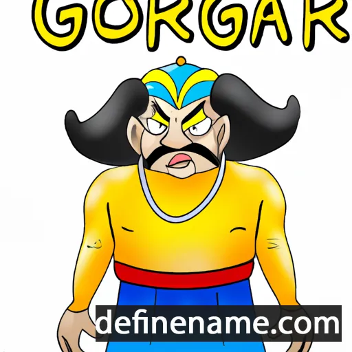 cartoon of the name Golrang