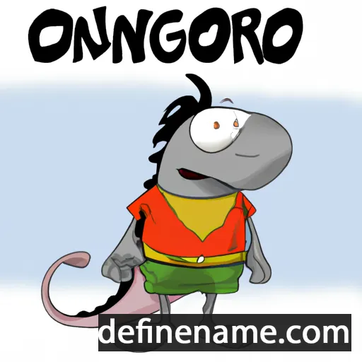 cartoon of the name Gonario