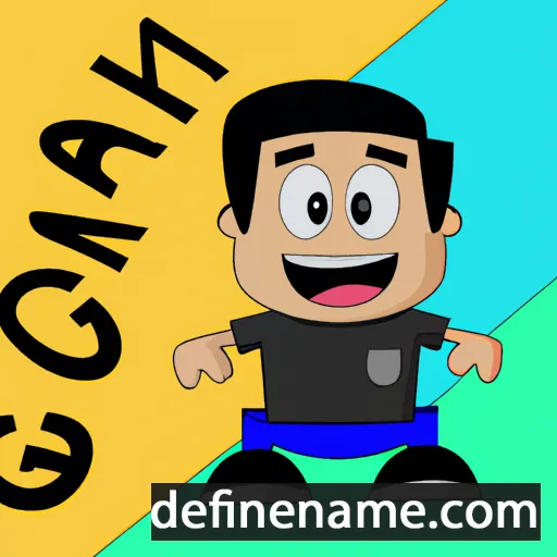 cartoon of the name Gonçalve