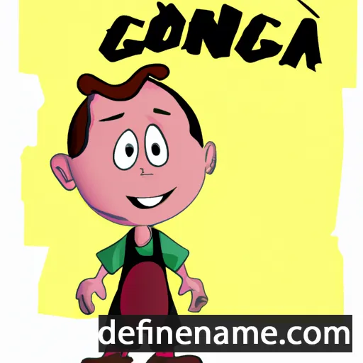 cartoon of the name Gonças