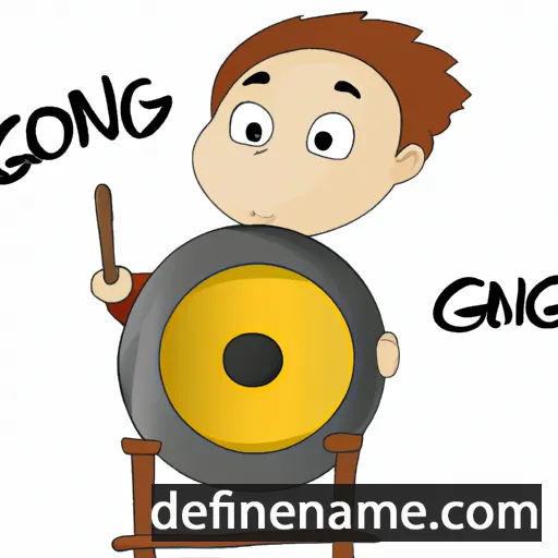 cartoon of the name Gong