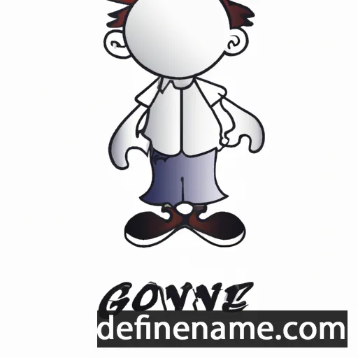 cartoon of the name Gonnie