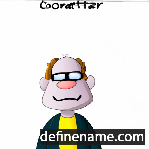 cartoon of the name Gonthier