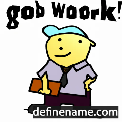 cartoon of the name Good-work