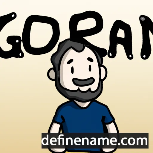 cartoon of the name Gorán