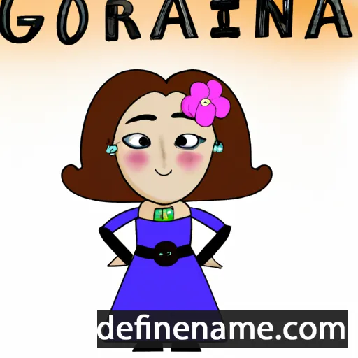 cartoon of the name Goriana