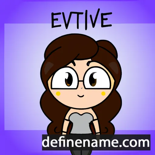 Evette cartoon