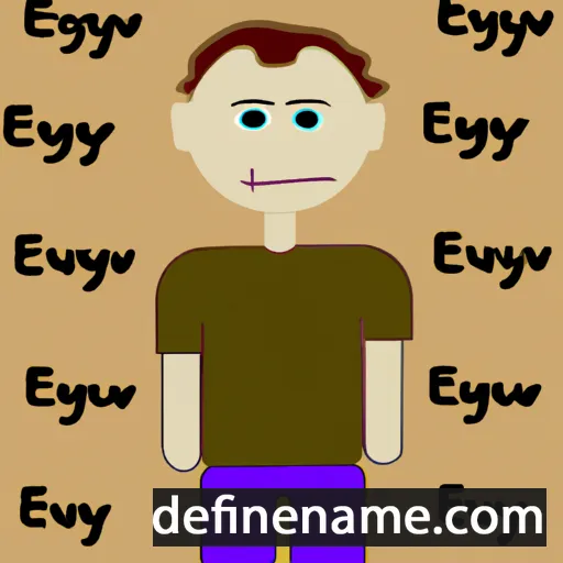 cartoon of the name Evgeniy