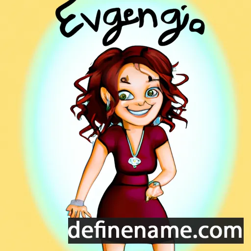 cartoon of the name Evgeniya