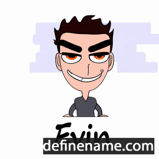 cartoon of the name Evîn